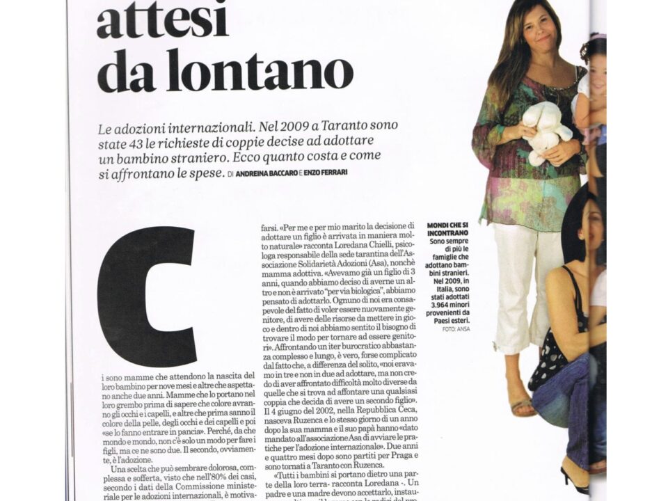 WEMAG – APRILE 2010 – INTERVISTA CHIELLI E SALENTINO PER ASA ONLUS TARANTO